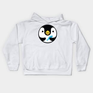 Bibipew the gaming penguin Kids Hoodie